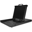 StarTech.com KVMコンソール/ラックマウント型/8ポート/17インチLCDモニター/1U/VGA/1280x1024/USB対応/MTBF 50,000時間/ケーブル付属/OSD機能搭載/統合型KVMスイッチ/KVMコンソールドロワー(2)