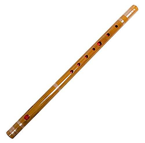 乐天商城 - 聞琳竹細工屋（BENLENTAKIZAYIKUYA)竹製篠笛 7穴 赤紐巻き 八本調子 中国伝統的な楽器 中国式の横笛