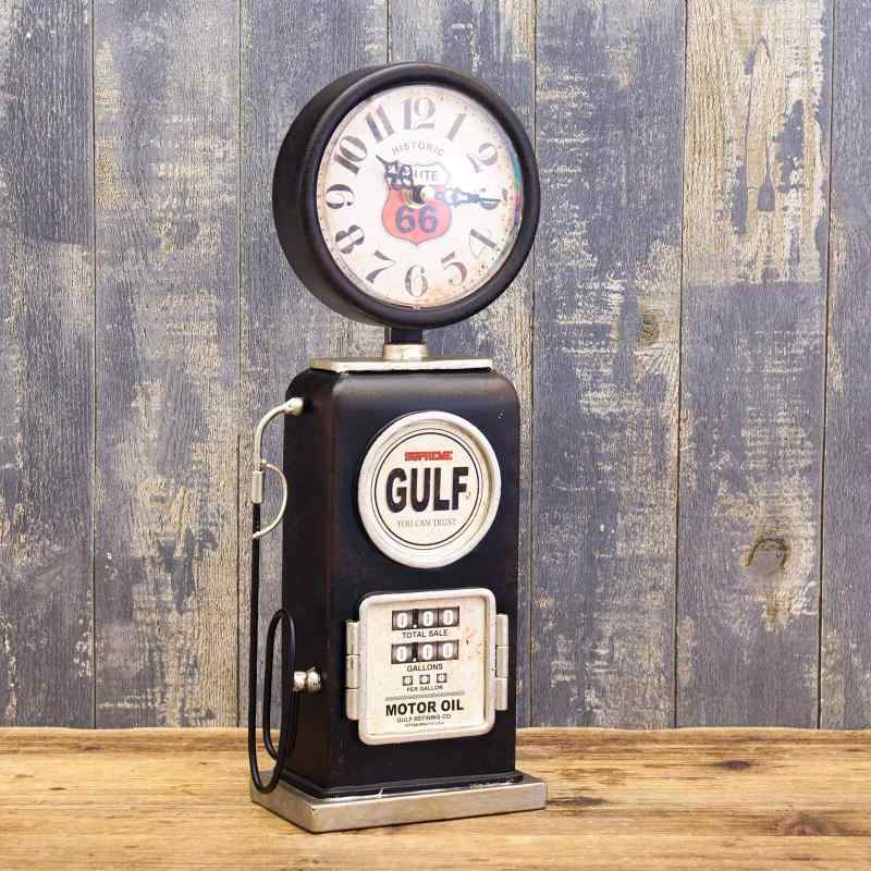 アメリカン レトロ調 ガスポンプ テーブルクロック 時計 アメリカ アメリカン 雑貨 グッズ 世田谷ベース インテリア ROUTE66 ルート66 [2]