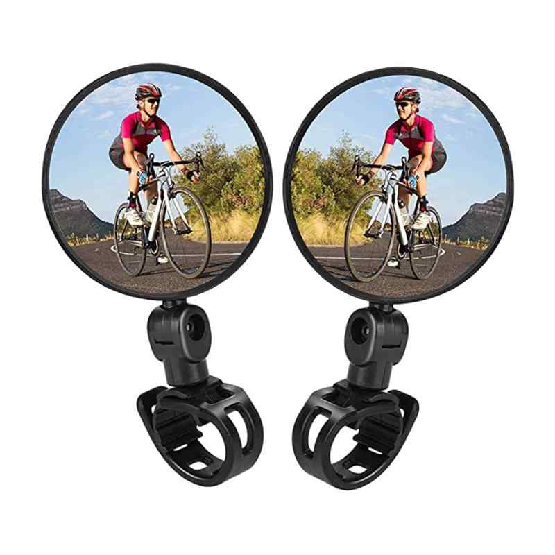 サムコス 自転車バックミラー 2個セット 360°回転 丸型 凸面 広視野角 戸外スポー...
