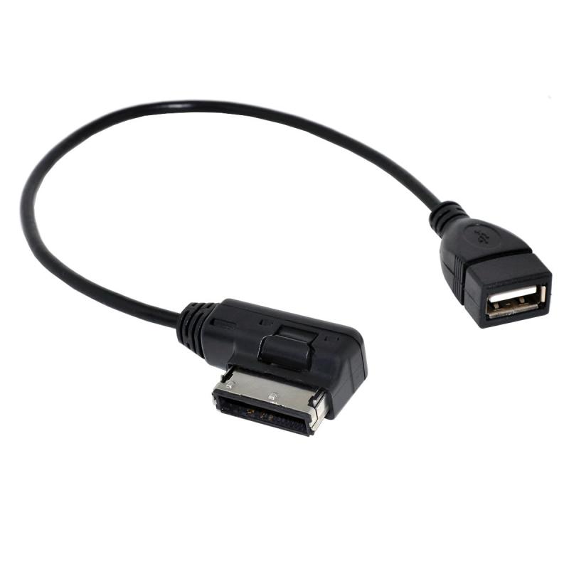 cablecc メディアイン AMI MDI USB AUXフラッシュドライブアダプターケーブル 車 フォルクスワーゲン 2014 A4 A6 Q5 Q7用