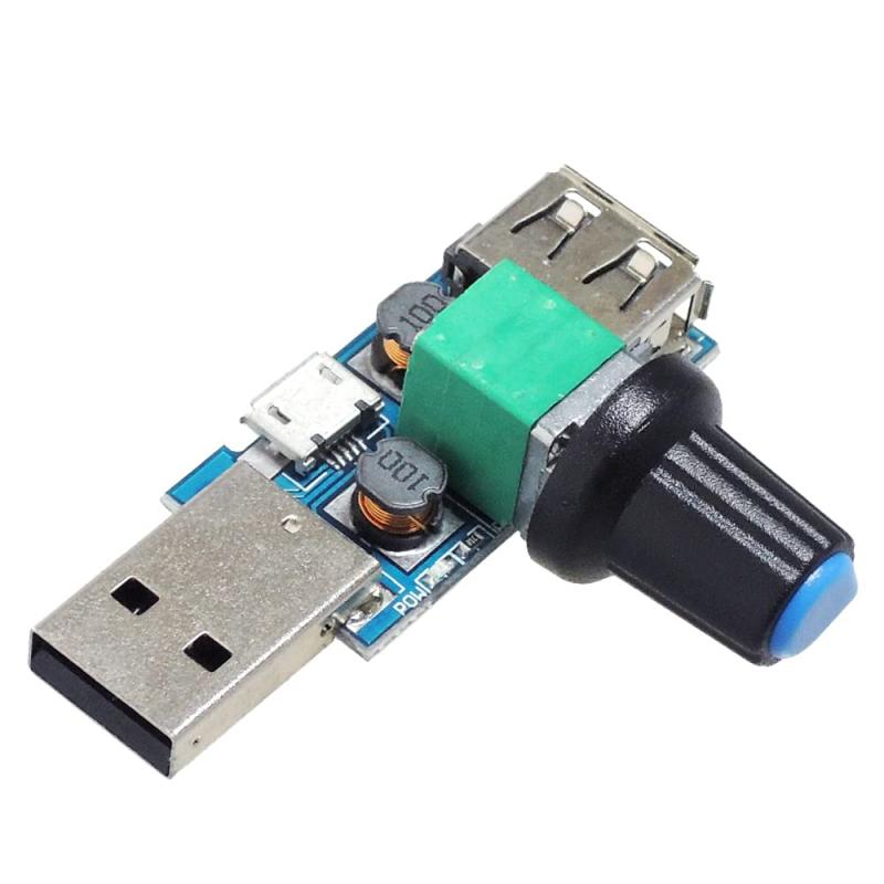 Rakuten - KAUMO USB スピコン DCモーター LED 調節 制御 PWM 無段階 電圧可変 スピードコントローラ パワーコントローラ