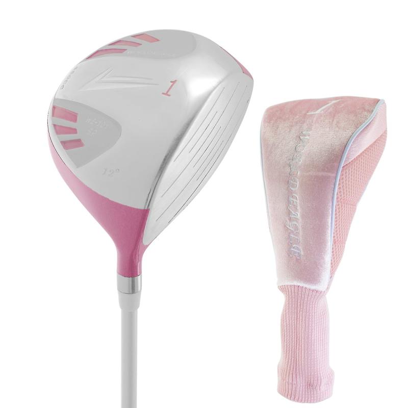 WORLD EAGLE 101 ドライバー レディース/右用100％鍛造大型450ccドライバー。低・深重心、拡大スイートエリア設計エアロダイナミック形状ソールで、振り抜きがよく、大きな飛距離と優れた方向性ヘッドをダイナミックにスイングしてさらに飛距離が伸びますヘッドカバー付ロフト角12°、ライ角56°、長さ43インチ、重量320g、ボリューム450cc、バランスC7