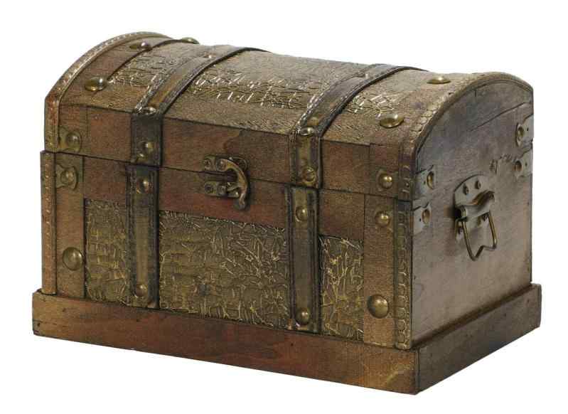 乐天商城 - r_planning アンティーク調 木製 宝箱 ボックス レトロ ビンテージ調 装飾 小物入