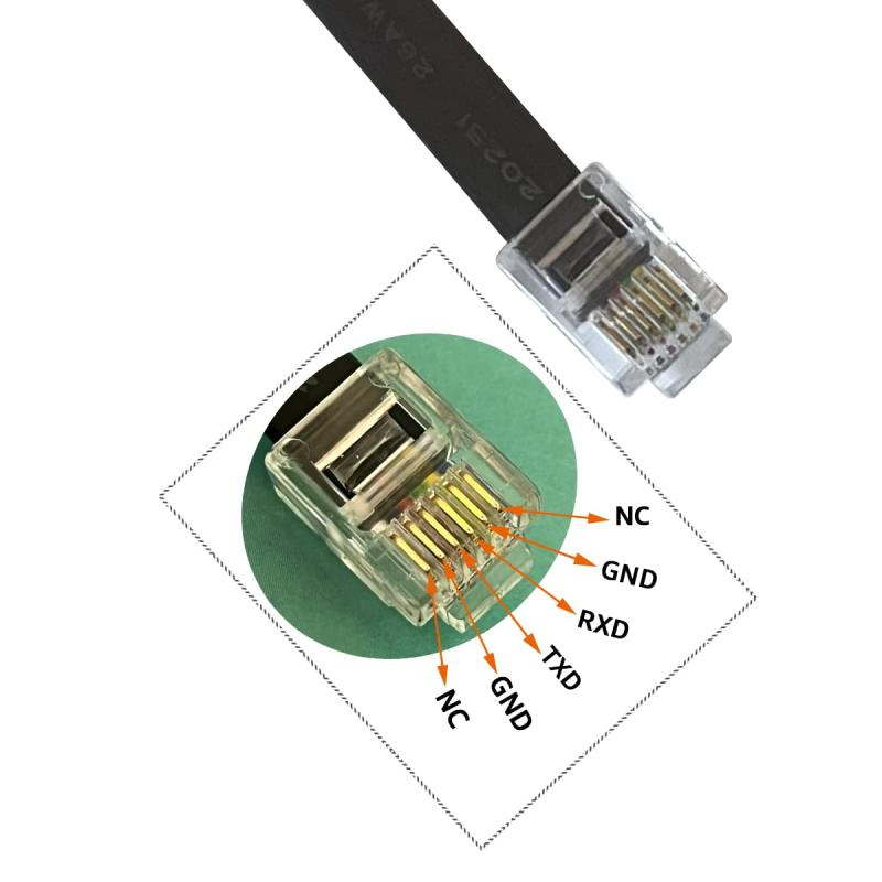 DSD TECH SH-RJ12B USB RJ12 RJ11 6P4C RS232 シリアル ケーブル