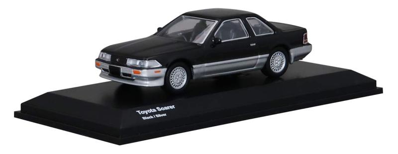 乐天商城 - 京商オリジナル 1/64 トヨタ ソアラ ブラック/シルバー 完成品