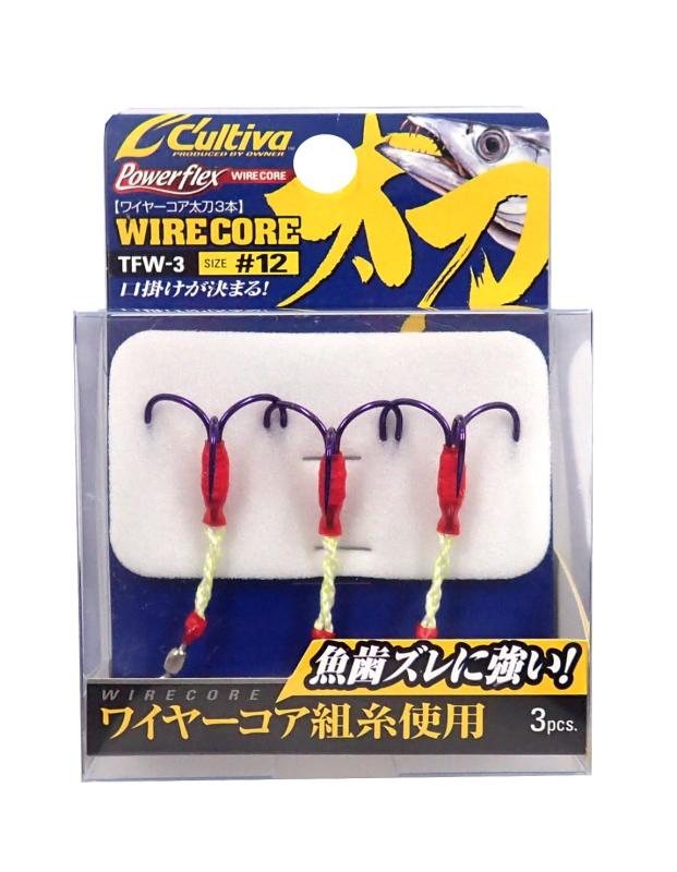 乐天商城 - OWNER(オーナー) アシストフック TFW-3 ワイヤーコア太刀 3本 No.11685
