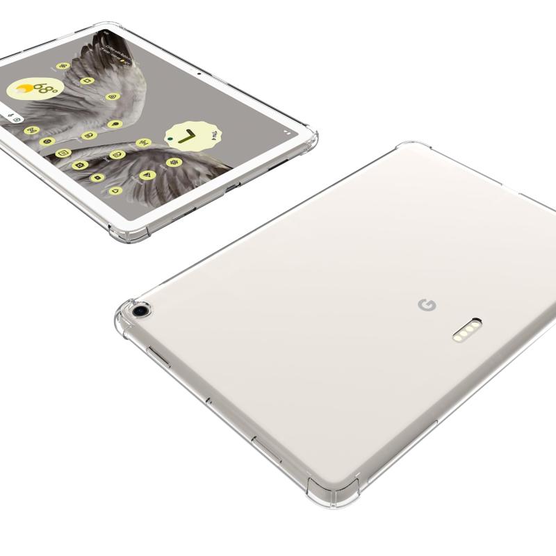 For Google Pixel Tablet ケース 10.95インチ [Gosento] Google Pixel Tablet カバー TPU クリア 全面保護 耐衝撃 保護カバー（クリア)