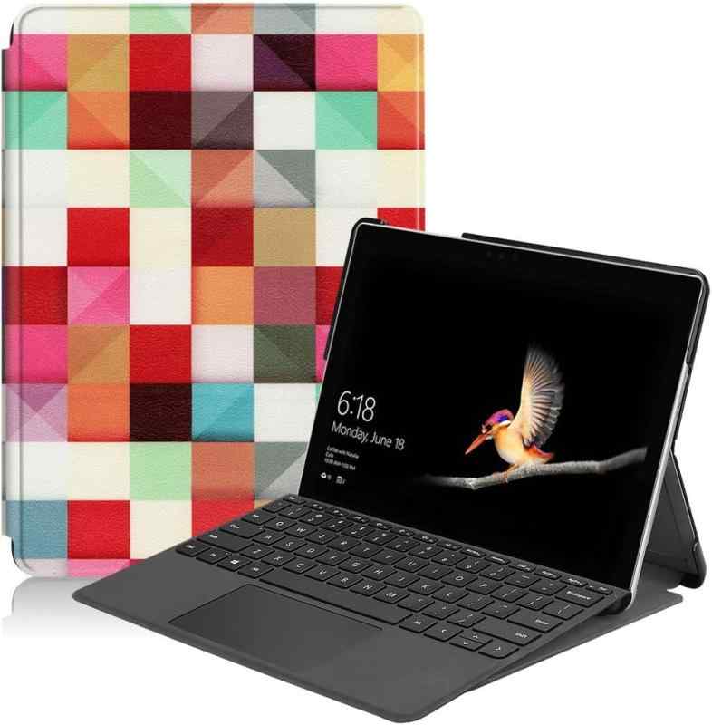 Gosento Surface Go ケース スタンド機能付き 開閉式三つ折薄型スタンドケース PUレザー Surface Go カバー