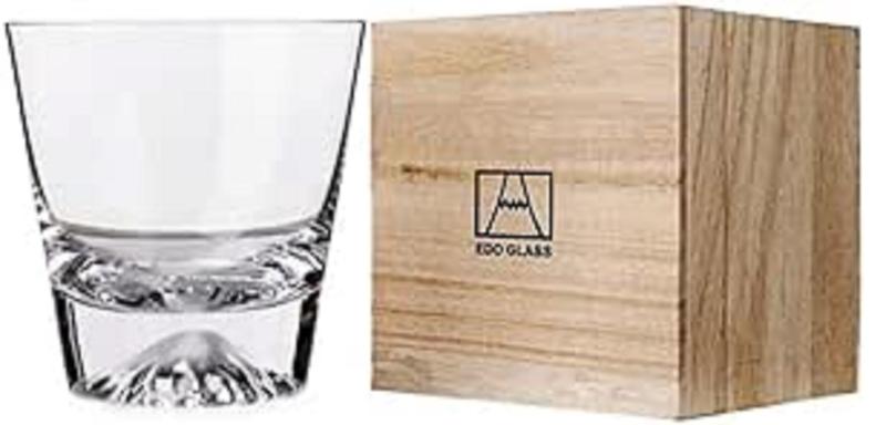 乐天商城 - 【morning place】 富士山 グラス タンブラー ロック 伝統的 木箱入り 結婚祝い プレゼント に