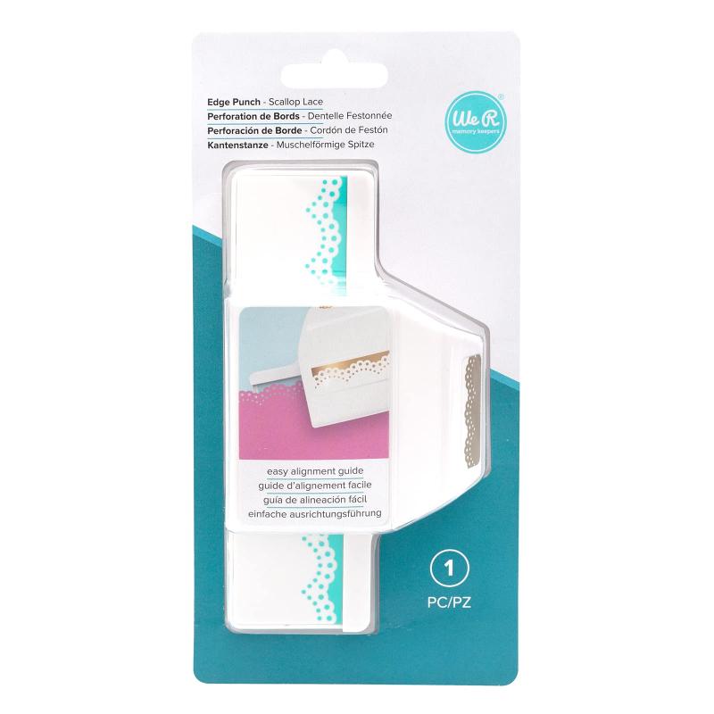 We R Memory Keepers スカラップレースエッジパンチWe R Memory Keepersのエッジパンチで、プロジェクトのエッジに美しいディテールを加えましょう。それぞれがエレガントなデザインで、プロジェクトを明るくします。このパッケージには、エッジパンチが1つ含まれています。指定なし