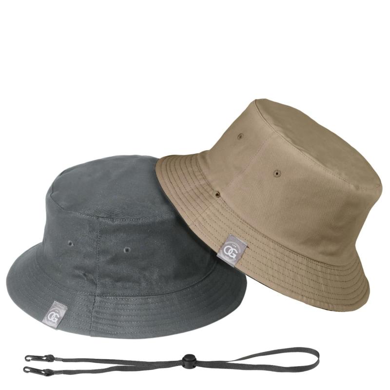 [OG　for　you] XXL 62-65cm バケットハット 大きいサイズ メンズ 帽子 バケハ リバーシブル 紐付き