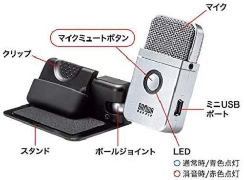 サンワサプライ ポータブルUSBマイク MM-MCU