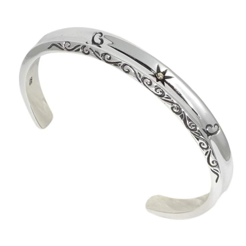 cmy select バングル シルバー925 サンマーク ネイティブ 唐草 アラベスク メンズバングル cmy161118-4