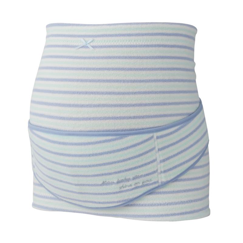 犬印本舗 ふわふわパイルボーダー妊婦帯 HB8169