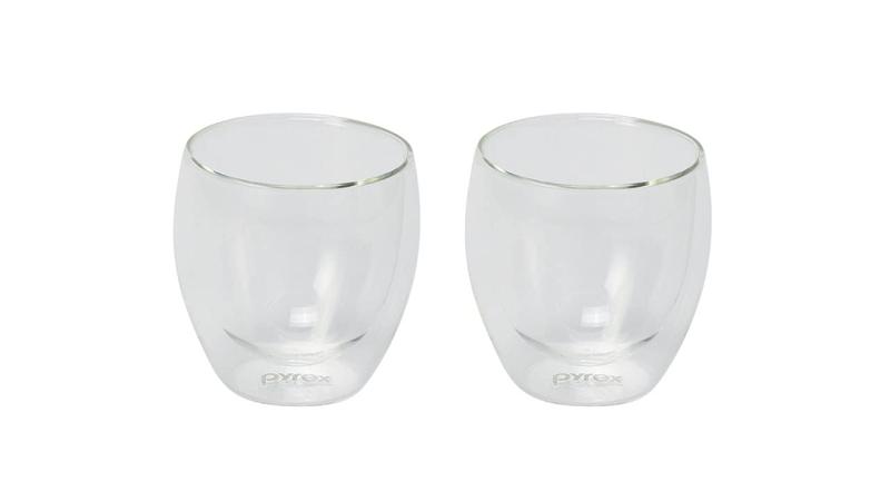 PYREX パイレックス グラス ビール グラス タンブラー ダブルウォール 耐熱ガラス 真空 断熱 保冷