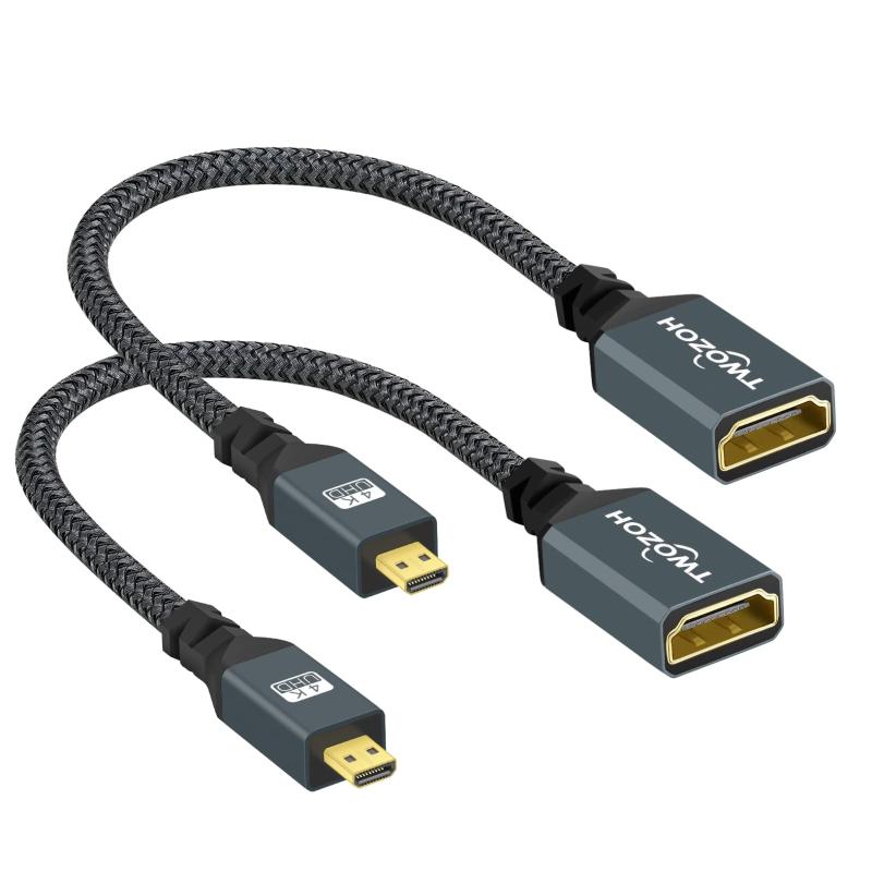 乐天商城 - Twozoh Micro HDMI to HDMI変換アダプタ