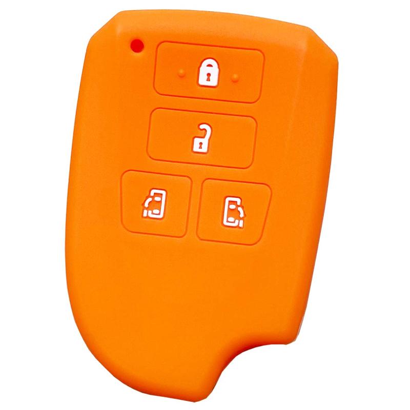 乐天商城 - 【IKT】トヨタ車用 スマートキー用シリコンカバー 4ボタン / ハイエース 200系 4型 / スペイド/など 専用設計でピッタリ 傷防止 さらさらシリコン TOYOTA車用（TS-014）