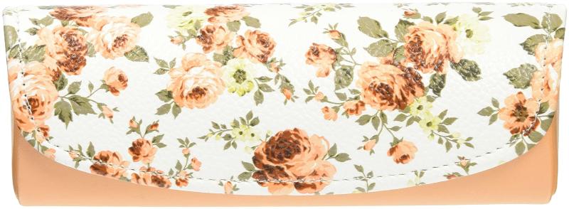 乐天商城 - 名古屋眼鏡 メガネケース パステル ピンク コンパクト バラ柄 が おしゃれ な セミハード ケース