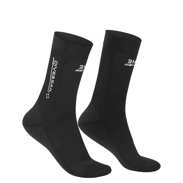 Dive&Sail 3mm ダイビングソックス ネオプレーンソックス フィンソックス ブーツ アクアシューズ マリンシューズ 男女兼用 ビーチシューズ 速乾保暖 水陸両用 [並行輸入品]