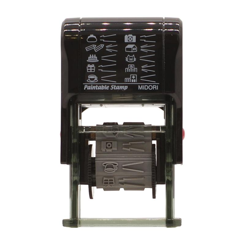 ミドリ スタンプ 回転印 モチーフ柄