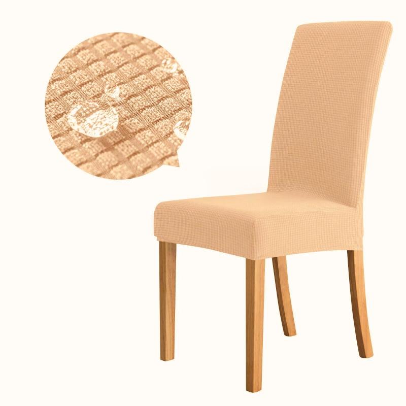 乐天商城 - [ハッピー ホヌ] 椅子カバー 4枚 背もたれ フルカバー 伸びる チェアカバー 撥水 汚れ防止 ストレッチ 洗濯可能