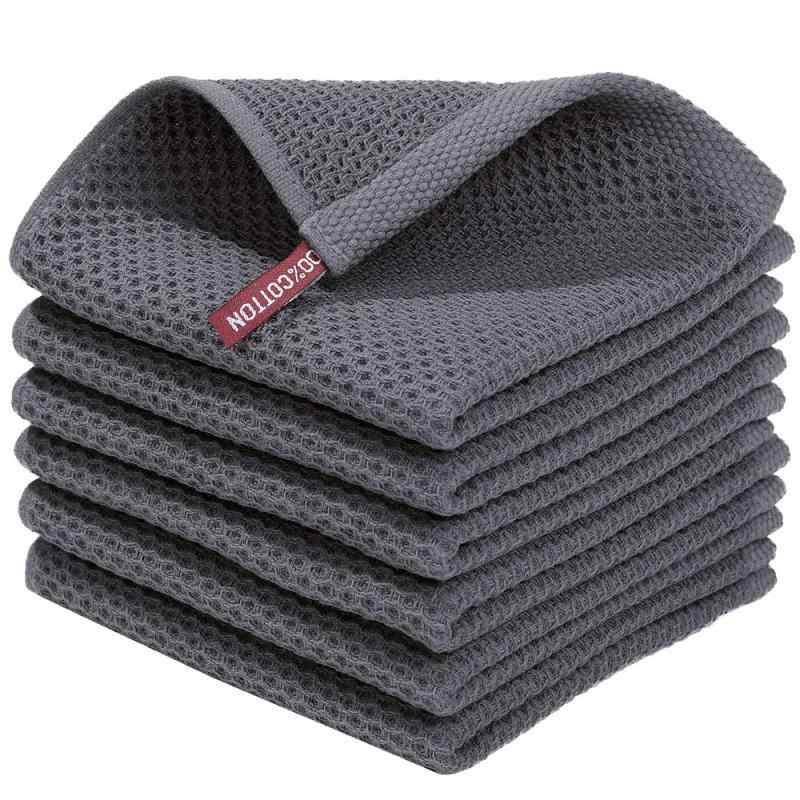 ふきん 強力吸水 布巾 雑巾 手拭き用ハンドタオル ガラス 窓鏡 洗面台拭きタオル 掃除用品 ワッフル調