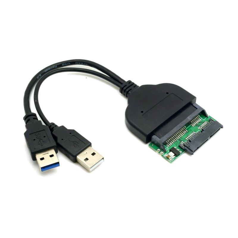 cablecc USB 3.0 - mSATA 50ピン SSD & 1.8インチ Micro SATA 7+9 16ピン アダプター アドオンカード PCBA USB 3.0 から mSATA 50ピン SSD & 1.8インチ Mic