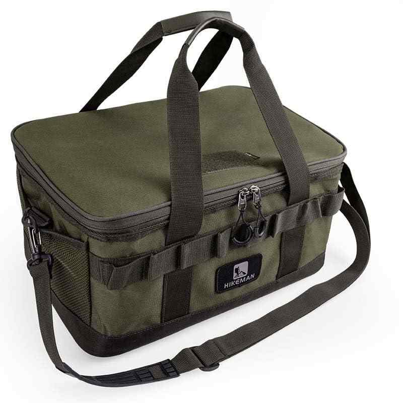 ソフトコンテナ キャンプ 収納ボックス コンテナ ギアケース 自立式 クッション材入り PVC裏生地 仕切り板付き コンテナボックス アウトドア 収納ケース バーベキュー