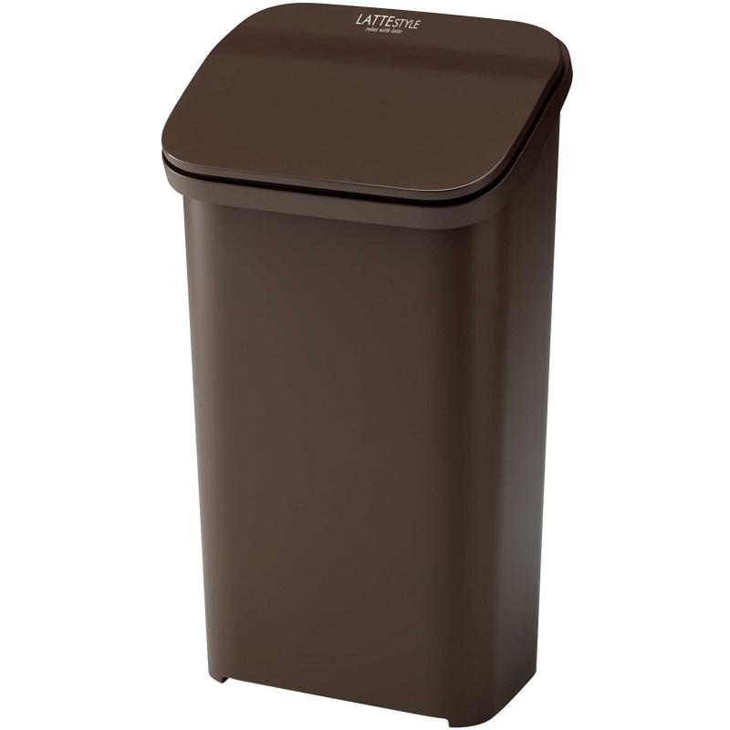 Rakuten - リス ゴミ箱 ラテスタイル プッシュダストボックス 19L