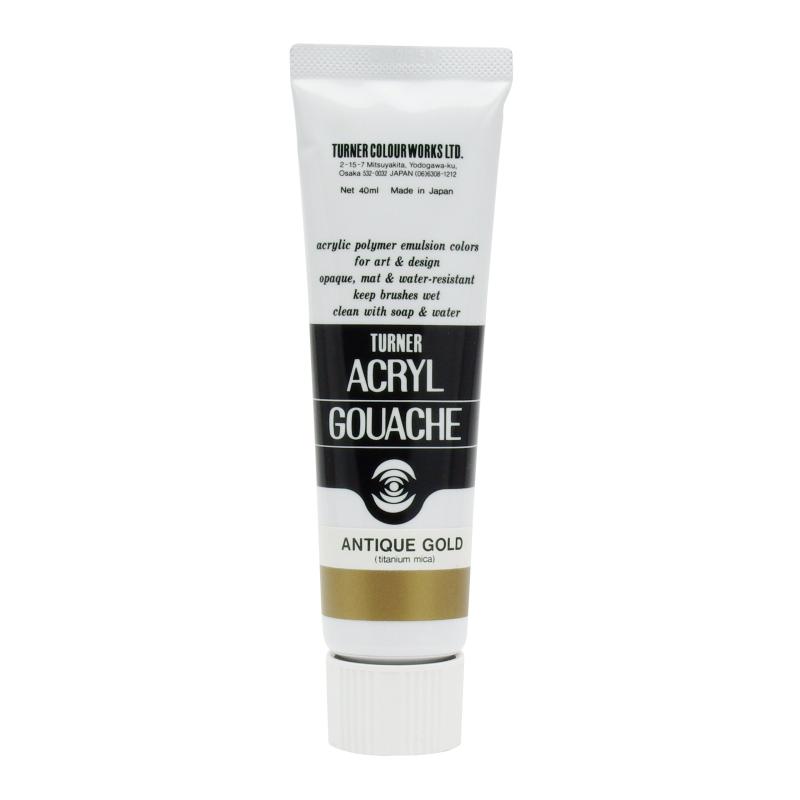 乐天商城 - ターナー色彩 アクリルガッシュ 40ml(9号) メタリック系