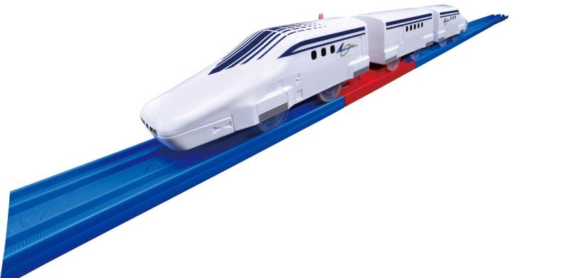 プラレール S-17 レールで速度チェンジ 超電導リニア L0系(C) TOMY JR東海承認済単3形アルカリ乾電池1本使用電池はアルカリ乾電池をご使用ください。誤飲防止のため、電池ケース蓋に｢ネジ止め式｣を採用しています。<b>対象年齢 :</b>3才以上<b>電池種別 :</b>電池は別売りのため別途ご購入ください。