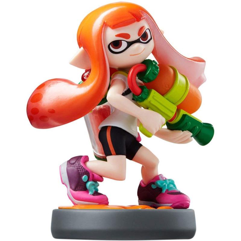 amiibo ガール (スプラトゥーンシリーズ)実際に触ったり、ながめたりして楽しむだけでなく、ゲームとつながるキャラクターフィギュアです。