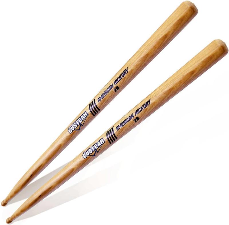 CUSTEAM ドラムスティック 北米産ヒッコリー 5A 7A 5B 2B