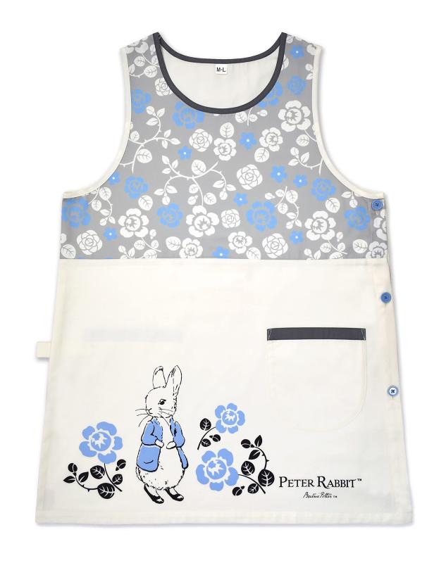 ピーターラビット エプロン romantic japan アイボリー【ST-IP0001】 M-Lフリー バスト:約79~94cm、総丈:約84cm