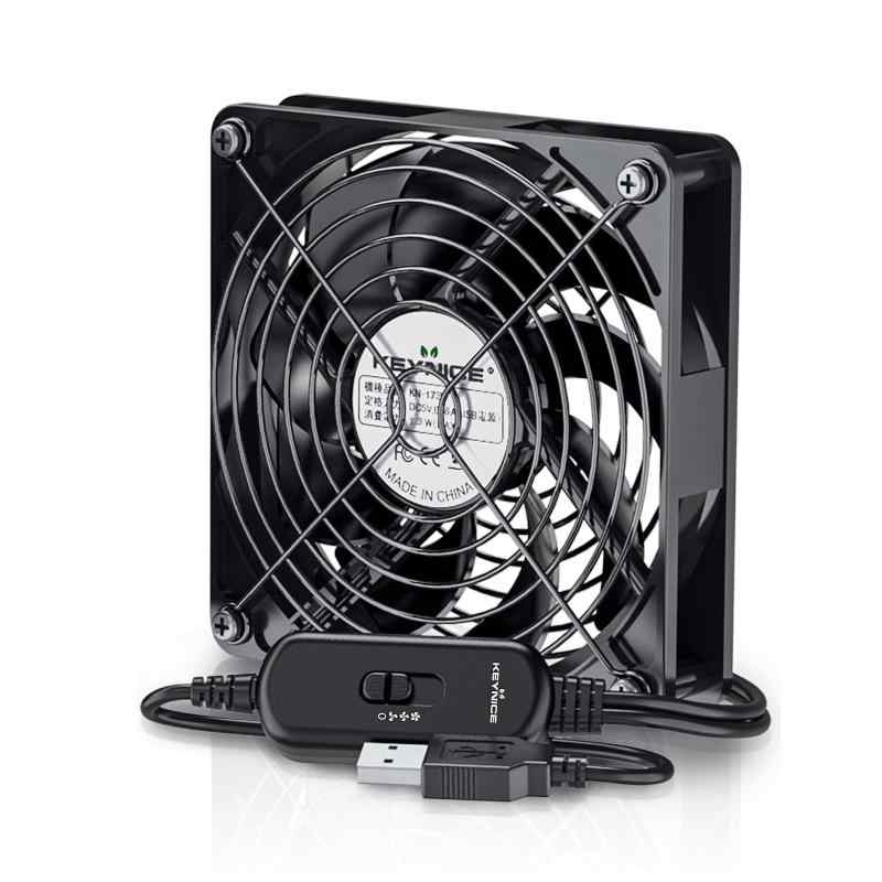 KEYNICE USBファン 静音 冷却ファン 強力 冷却 パソコン 送風機 扇風機 ミニファン 小型 冷却クーラー 2000RPM 9枚羽根 ルーター 水槽 PS4冷却