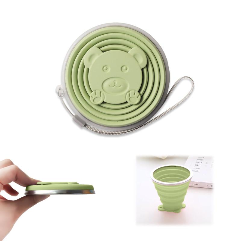 aninako 折り畳みコップ 折りたたみ式 シリコン カップ 軽量 蓋付き 耐熱 折りたたみ式コップ 携帯に便利 多機能 おしゃれ 通勤 アウトドア 旅行 キャンプ用