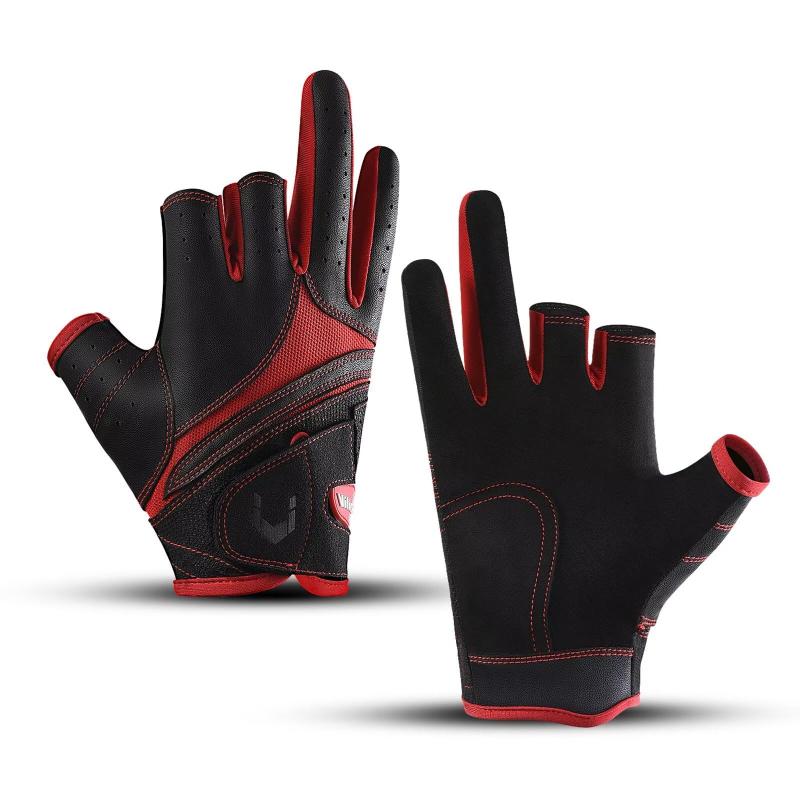 乐天商城 - [ZVCXOE] フィッシンググローブ 3フィンガー 高グリップ 釣り 手袋 日焼け止めグローブ 通気性 通勤 自転車 サイクルグローブ 速乾 防風 軽量 通気性 滑り止め 手袋 アウトドア トレッキング