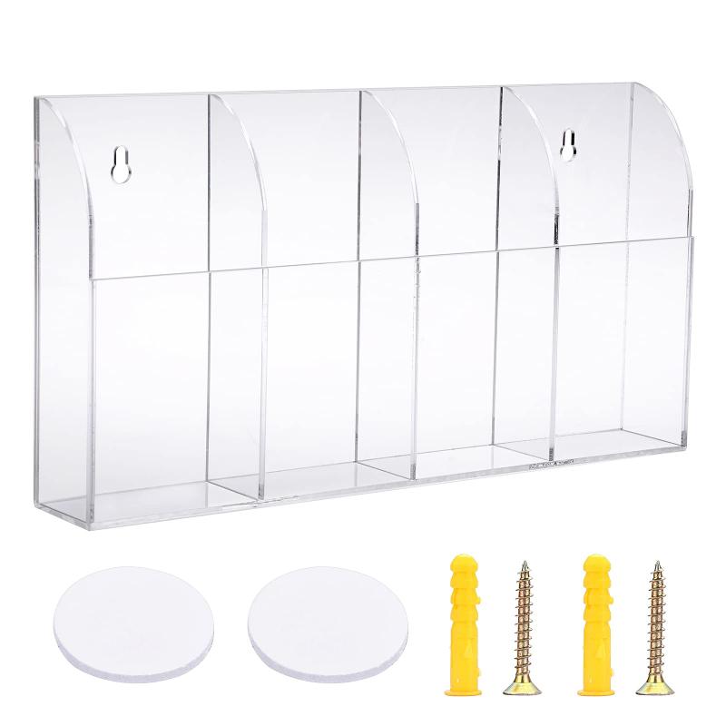 Sumnacon リモコン 収納 壁掛け リモコンラック リモコンケース リモコンスタンド アクリル テレビ エアコン 小物収納