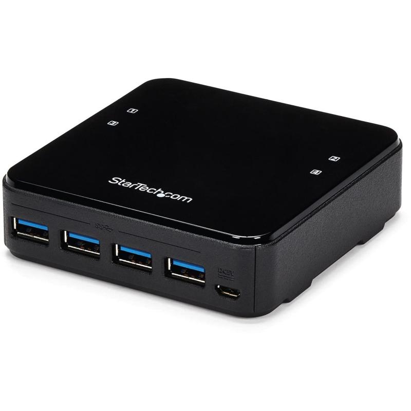 乐天商城 - StarTech.com 4x4対応 USB 3.0 周辺機器共有スイッチ(切替器) 4台のコンピュータから4口の周辺機器にアクセス Mac/Windows/Linux対応 HBS304A24A