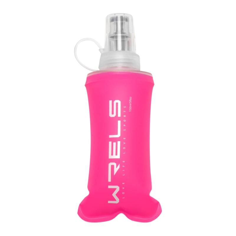 ソフトフラスク ハイドレーション ランニング ボトル 水筒 150ml/250ml/500ml 折りたたみ 防塵キャップ付き 軽量 トララン マラソン ハイキング 登山