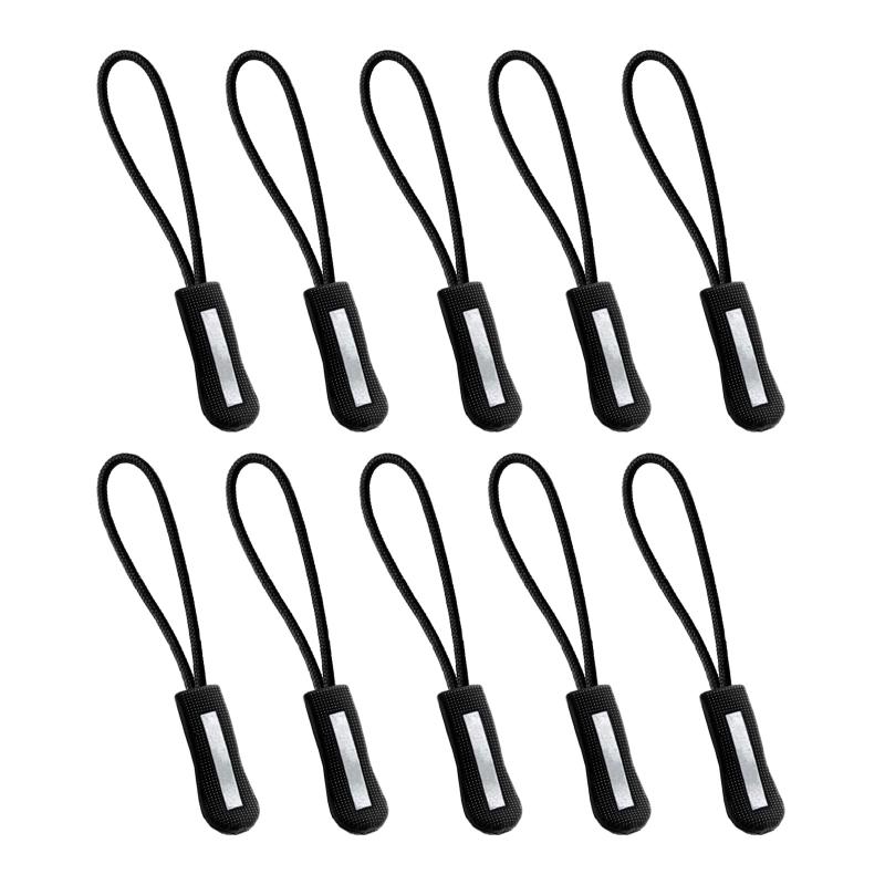 Fasteners - ジッパープル 反射材付き ファスナープルコード ジッパータブ ファスナープル ジッパー ファスナー用 交換 プルコード ファスナープルタブ ファスナー 引き手 取り付け簡単 つかみやすい
