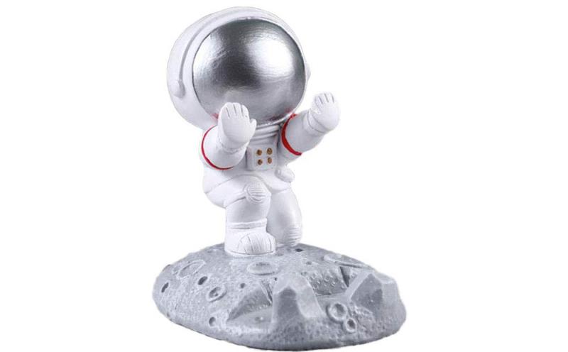 Fumemo スマホ ホルダー 宇宙飛行士 かわいい 卓上 置物 携帯電話 ホルダー スマホたて スタンド アストロノート おもしろい グッズ