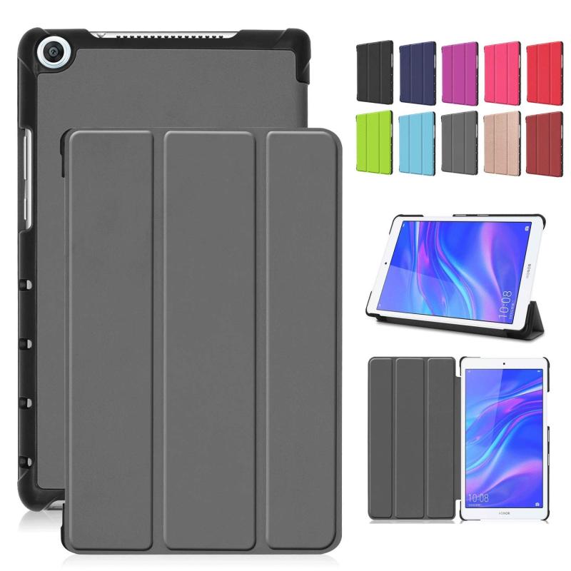 Rakuten - Duanr Huawei MediaPad M5 lite 専用ケース カバー JDN2-W09/JDN2-L09 スタンド機能 8インチ 三つ折り 折り畳み 衝撃吸収 耐衝撃 タブレットケース