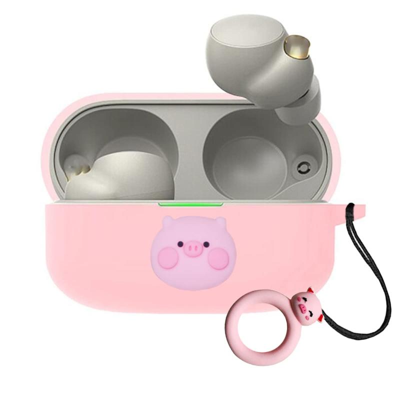 LinkBuds S WF-LS900N ケース ソニー ワイヤレス イヤーホン 用 保護ケース WF-LS900N 全面保護カバー キズ防止 3D漫画カラビナ 付き 可愛い 人気 耐衝撃性 防塵 紛失防止