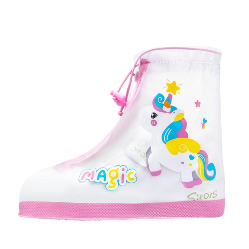 Rakuten - [JYZ] 子供 シューズカバー レイン靴カバー 可愛い レインブーツ 雨靴 キッズ 雨具 女の子 男の子 防水 滑り止め 折り畳み 携帯便利 小学生 梅雨対策 水遊び
