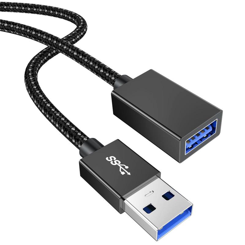 乐天商城 - USB延長線USB 3.0延長線メッキコネクタ高速データ転送A型オス-A型メスUSB線WebカメラハードディスクボックスUSBハブマウスキーボードなどUSB延長線1 mに接続 [並行輸入品]