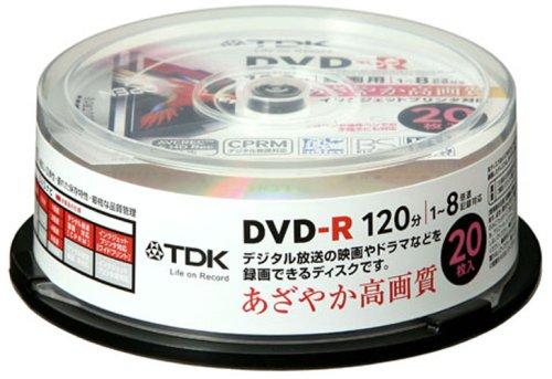 TDK ϿDVD-R ǥϿб(CPRM) ۥ磻ȥ磻ɥץ󥿥֥ 1-8® ԥɥ20ѥå DR120DPW...