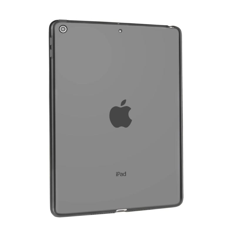 Asgens iPad Mini 1/2/3用 ブラック クリア シリコンケース 柔軟 ソフト TPU 耐衝撃 タブレット コンピュータ ケース