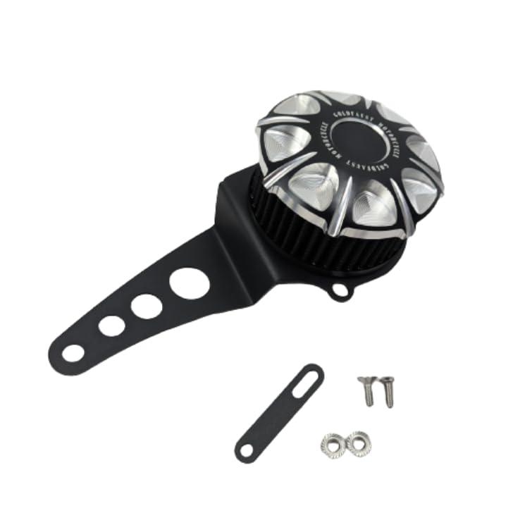 【GOLDFAUST】レブル 250 ダミーエアクリーナー カスタム カスタムパーツ パーツ イミテーション アンテークエアクリーナー 銀色 ドレスアップ MC49 PC60 REBEL/REBEL レブル